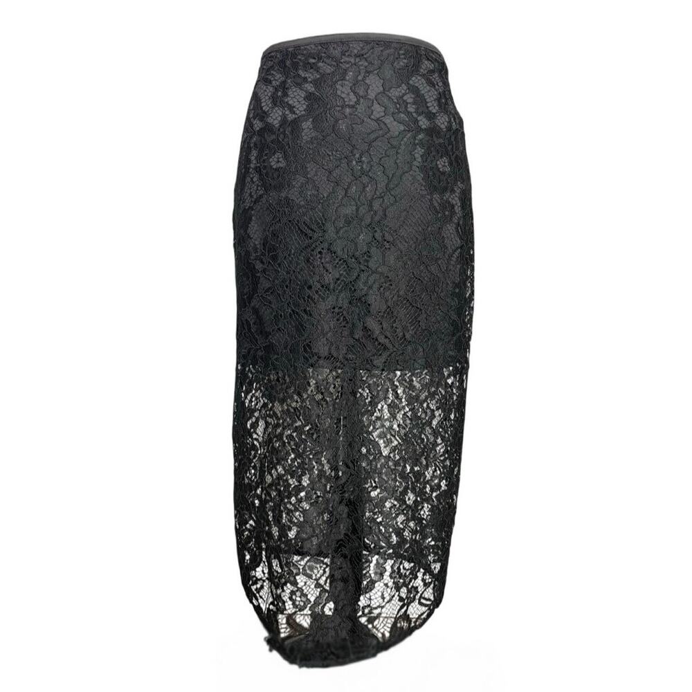 NWT - A.L.C. Lydia Black Lace Midi Skirt